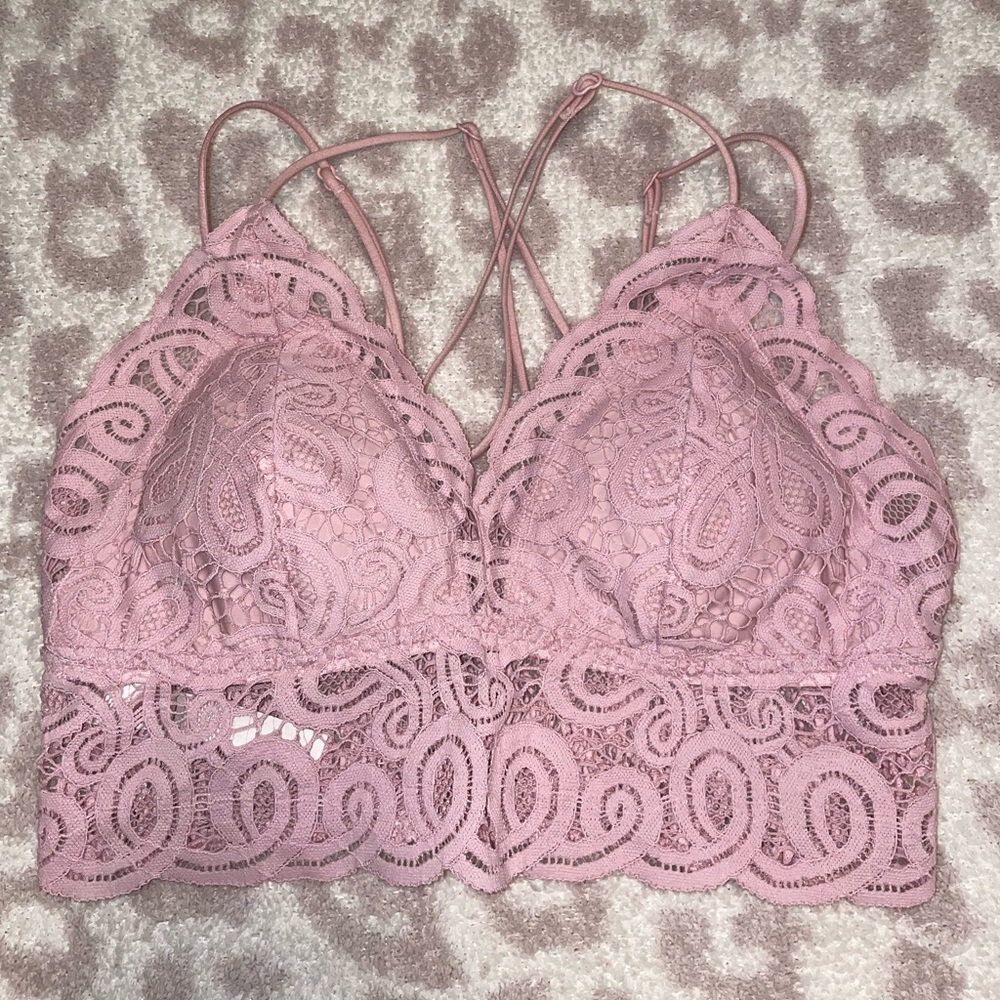 Victoria’s Secret PINK Lace Cross-Back Bralette